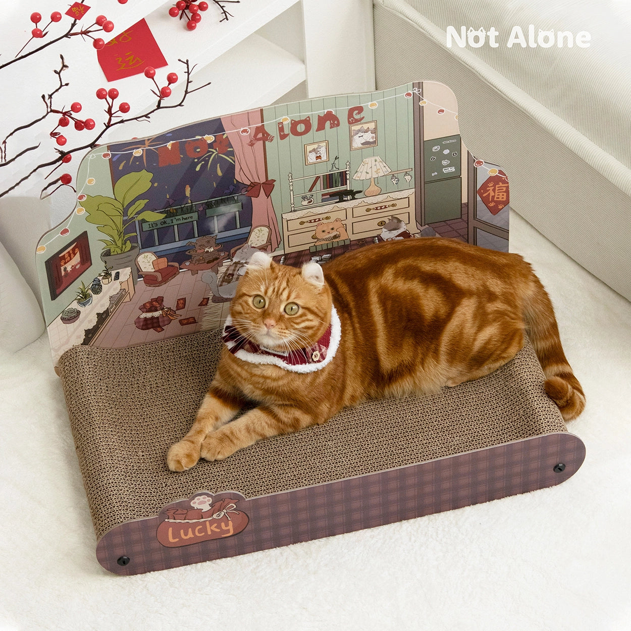 New Year Cat Scratching Board