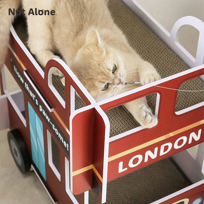 London Bus Cat Scratching Board