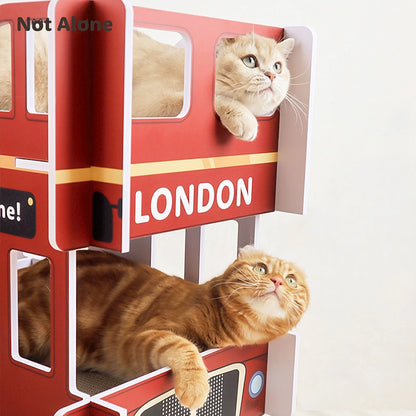 London Bus Cat Scratching Board