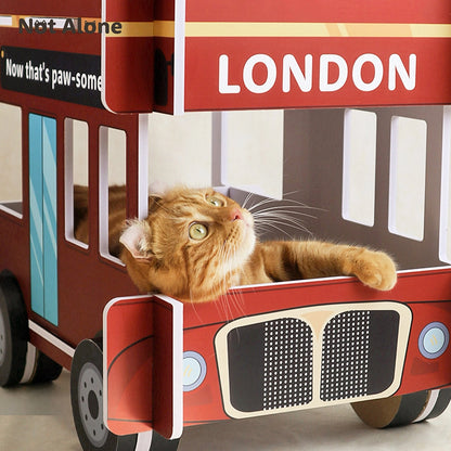 London Bus Cat Scratching Board