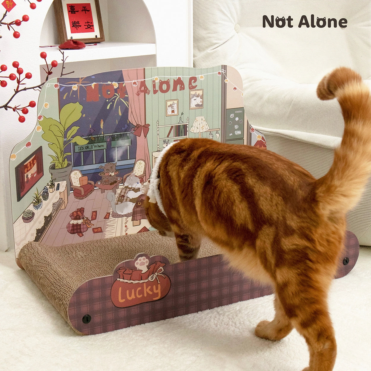 New Year Cat Scratching Board